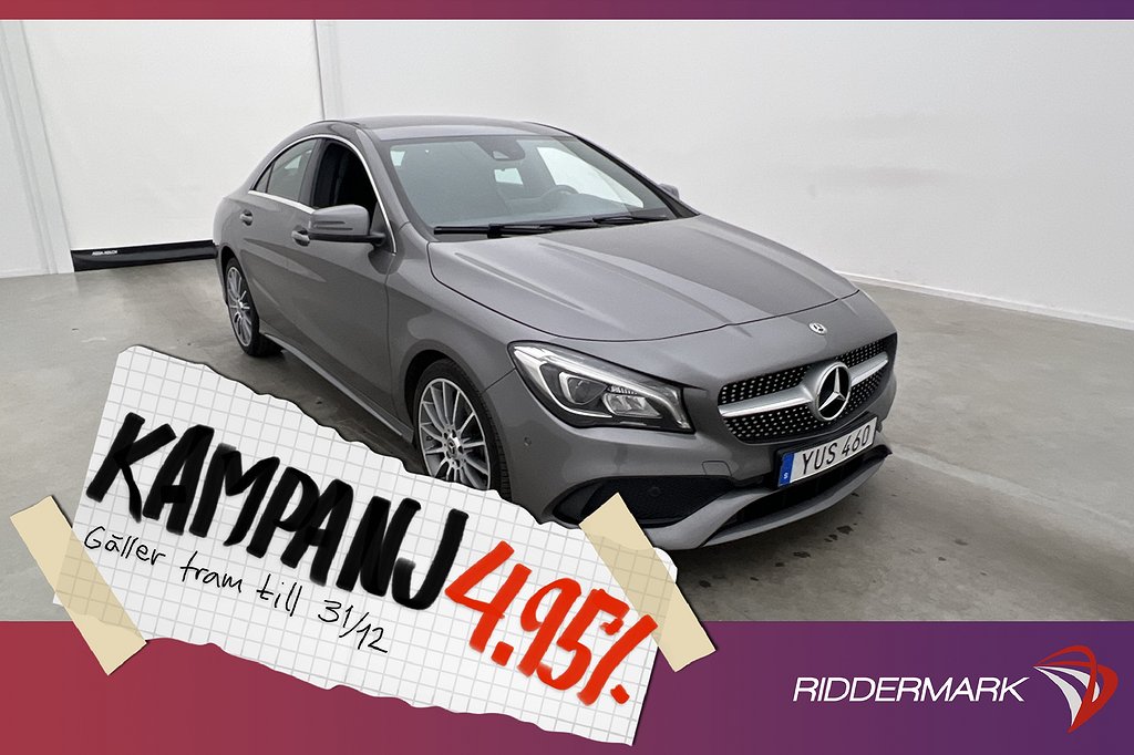 Mercedes-Benz CLA 220 d 177hk AMG H/K Kamera GPS 4,95% Ränta