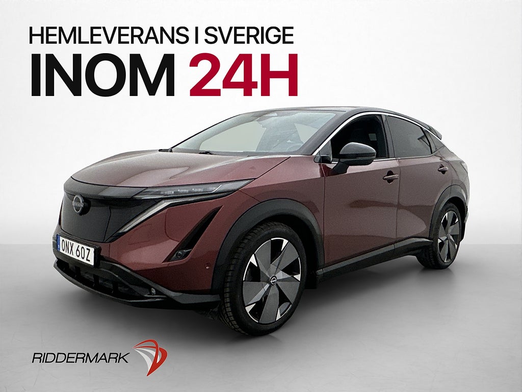 Nissan Ariya 87 90 kWh 242hk Evolve Pano BOSE HUD Drag 360°