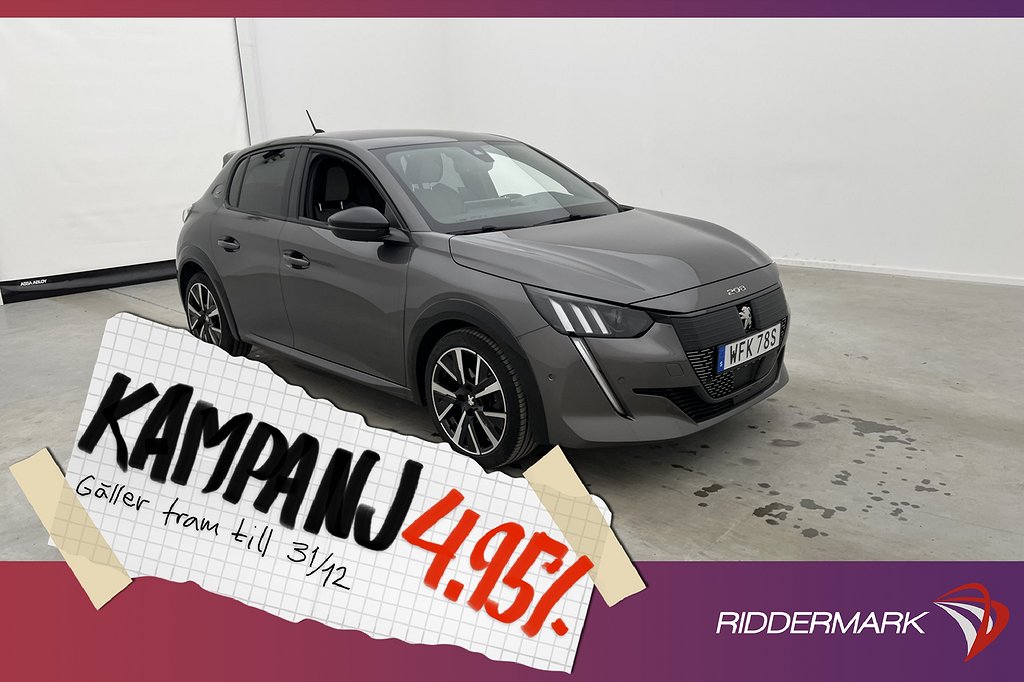 Peugeot 208 1.2 PureTech 130hk GT Cockpit Kamera 4,95% Ränta