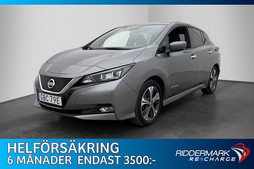 Nissan Leaf 150hk Tekna BOSE 360° Navi Halvskinn Rattvärme