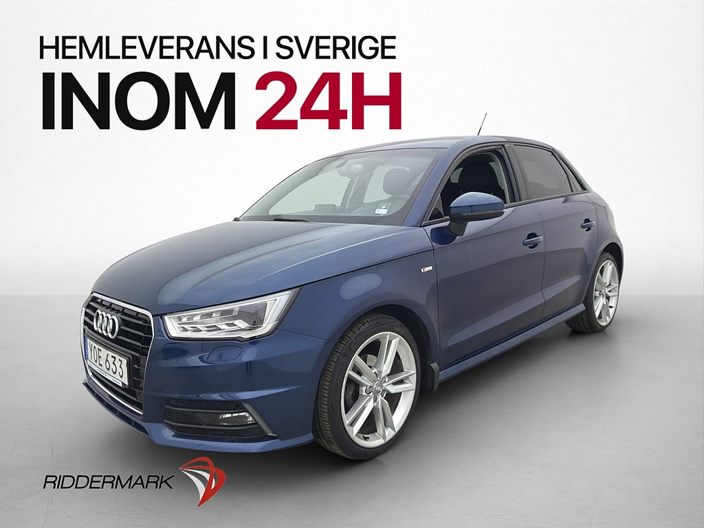 Audi A1 Sportback 1.0 TFSI S-Line P-Sensorer Bluetooth