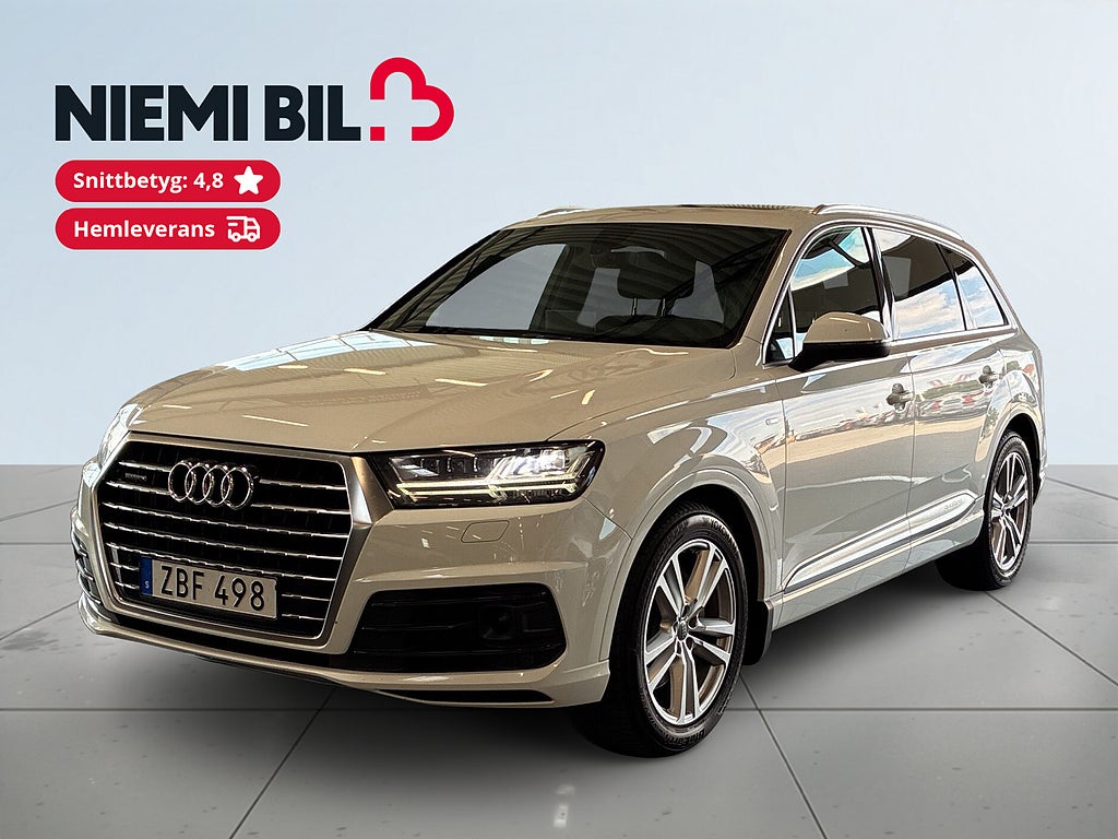 Audi Q7 3.0 TDI V6 Quattro S Line 7-sits/S&V/Drag/Pano/Värm