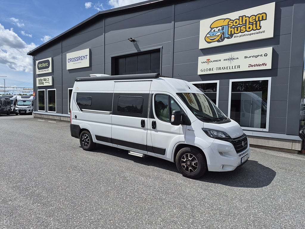Pilote Mooveo Van 60 EB automat, långbäddar, dubbla AC, 2 sitt/sov plat