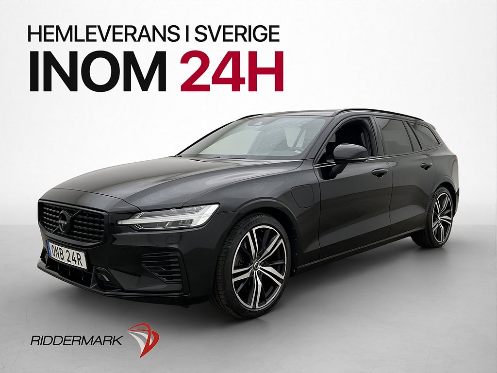 Volvo V60 Recharge T8 456hk R-Design Pano H/K Värmare 360°