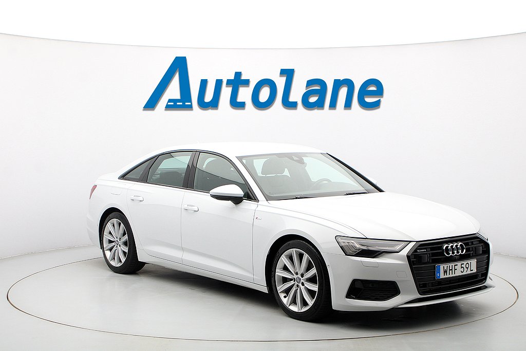 Audi A6 50 TDI, S-line, Quattro, 360°, B&O, Drag, Värmare