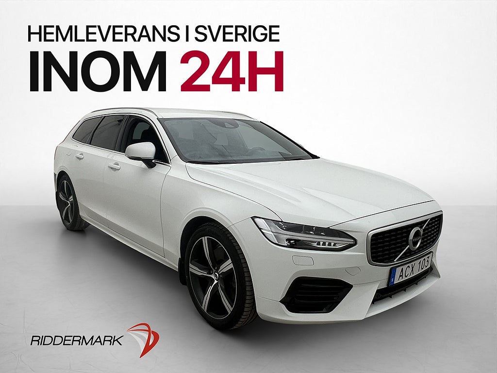Volvo V90 Recharge T8 AWD R-Design VOC P-Värm B-Kamera Drag