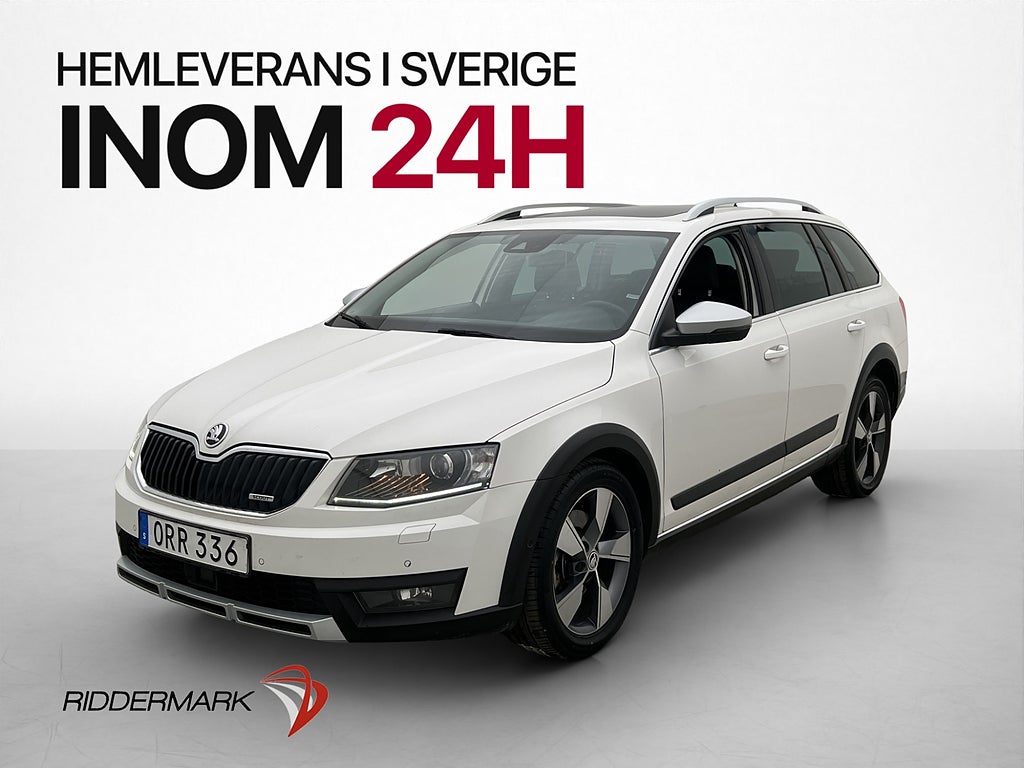 Skoda Octavia Scout 2.0 TDI 4x4 184hk Pano Värm Drag Ad-fart