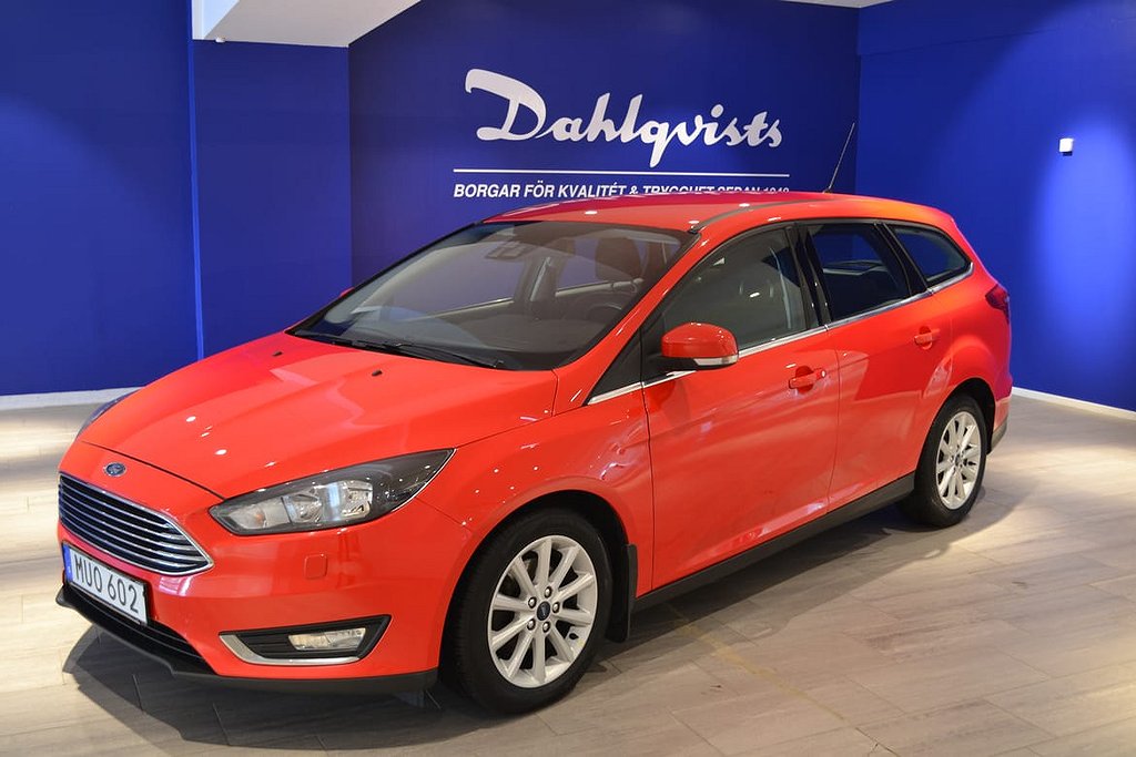 Ford Focus Kombi 1.0 EcoBoost 125hk Titanium Backkamera V-hjul