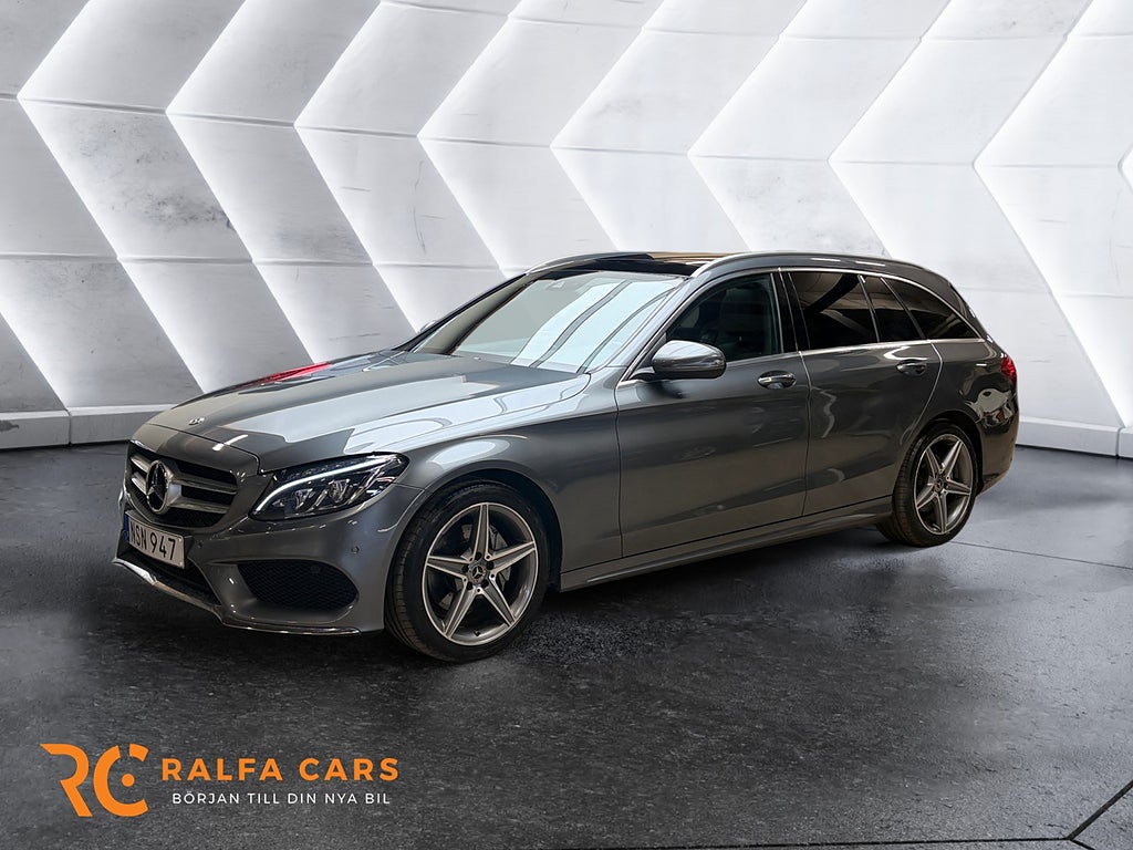 Mercedes-Benz C 200 T AMG Kamera Panorama Värmare Dragkrok