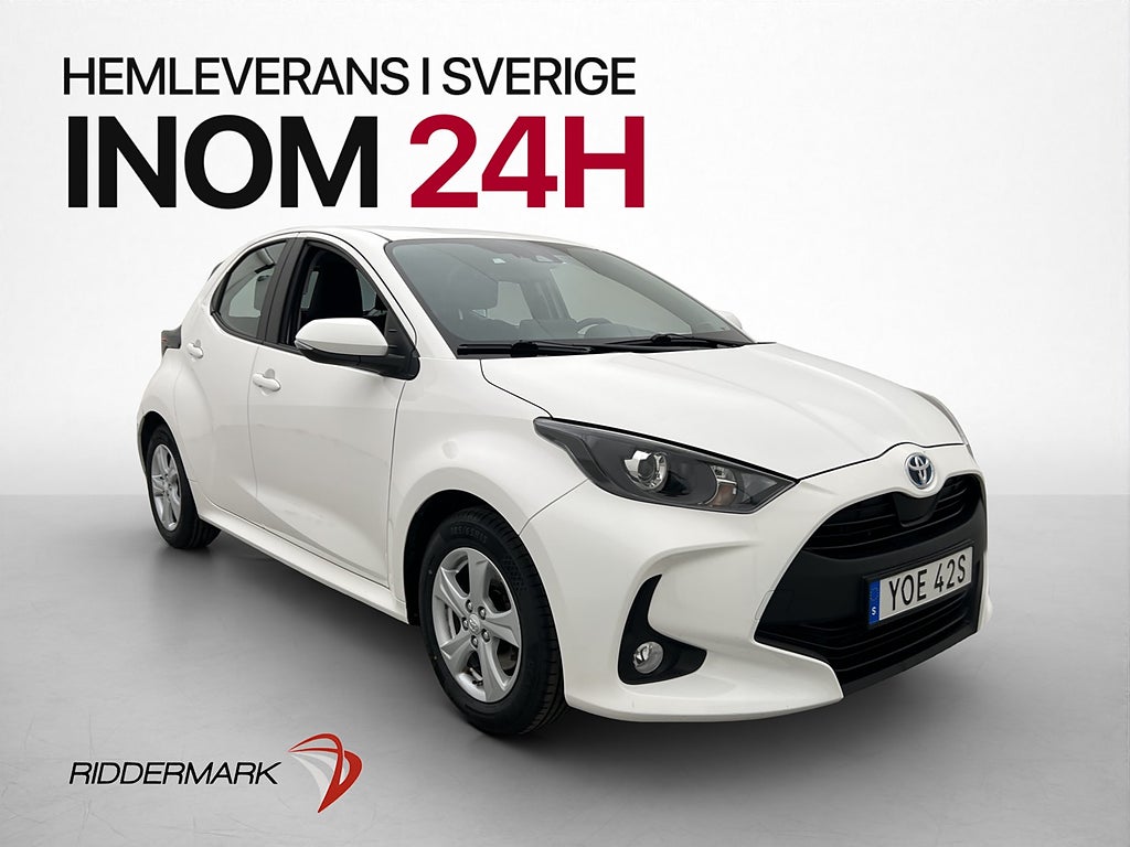 Toyota Yaris Hybrid Active Adaptiv-F Kamera Rattvärme LaneAs