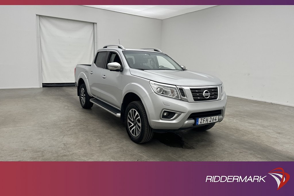 Nissan Navara Tekna 2.3dCi 4WD Dragkrok 360° Diff Skinn Moms