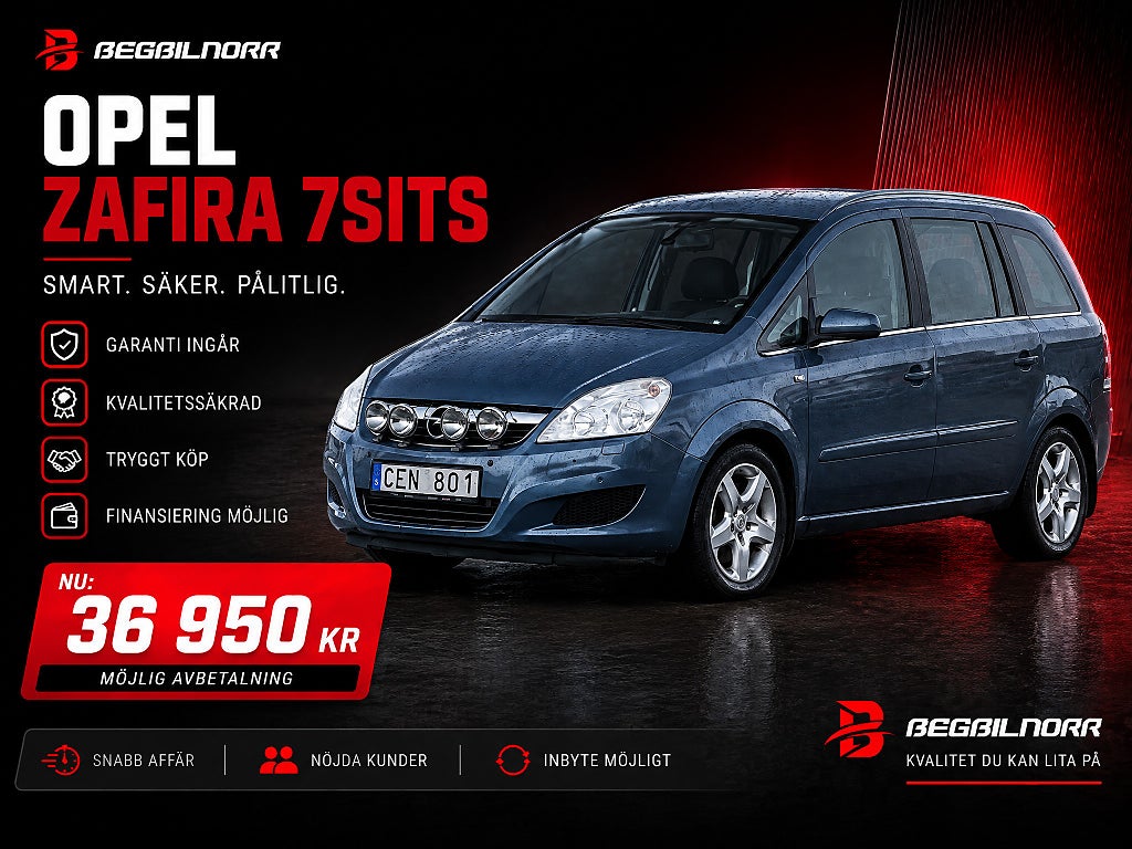 Opel Zafira 1.9 CDTI*Nyserv*Nybes