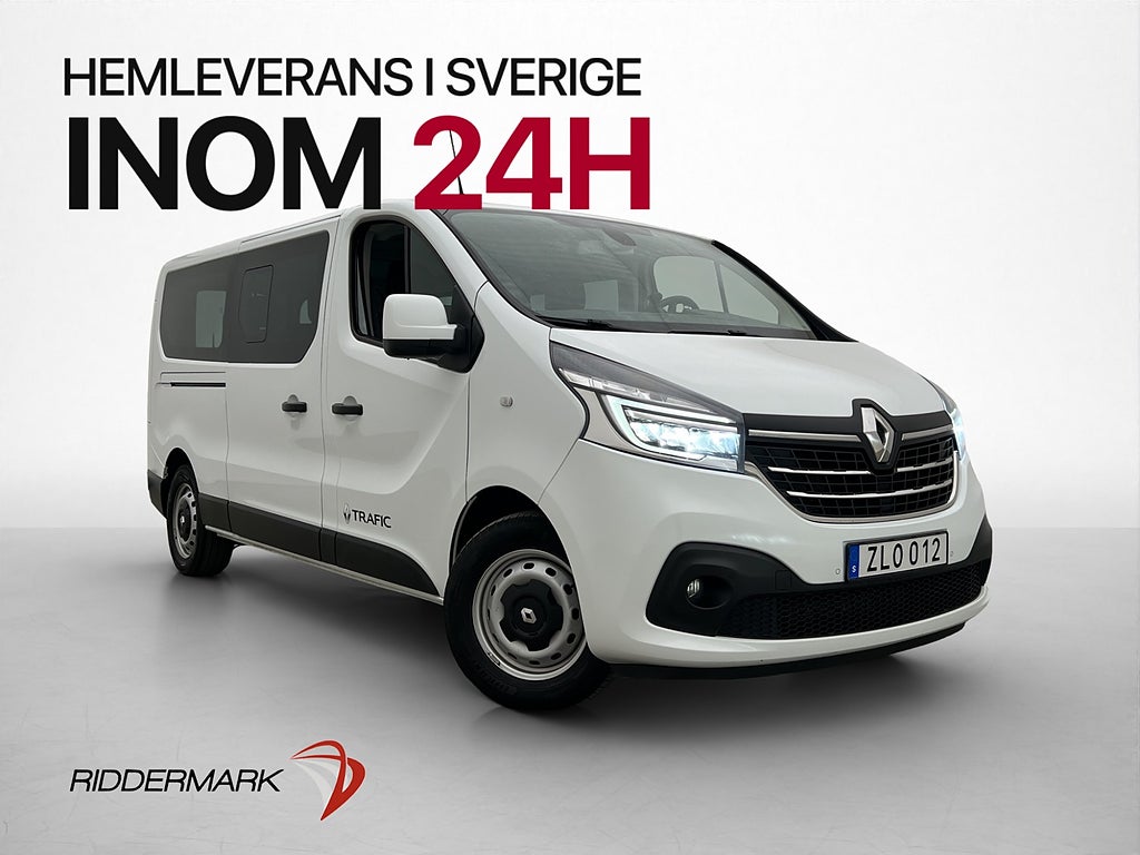 Renault Trafic Kombi Lång Värmare Kamera Farthållare 9-Sits