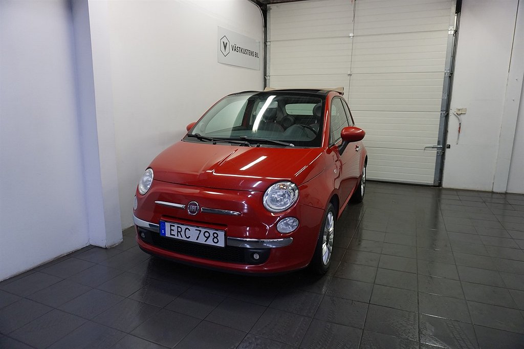 Fiat 500C 1.2 8V 2 Brukare, Lounge, Ny Bes 69hk