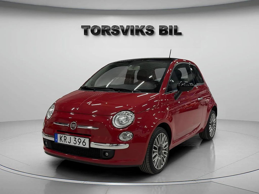 Fiat 500 1.2 8V Lounge Skinn Panorama