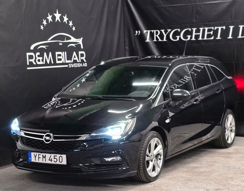 Opel Astra Få-ägare, Drag, P-sens, CarPlay, Navi, Ny Serv/Bes!!!