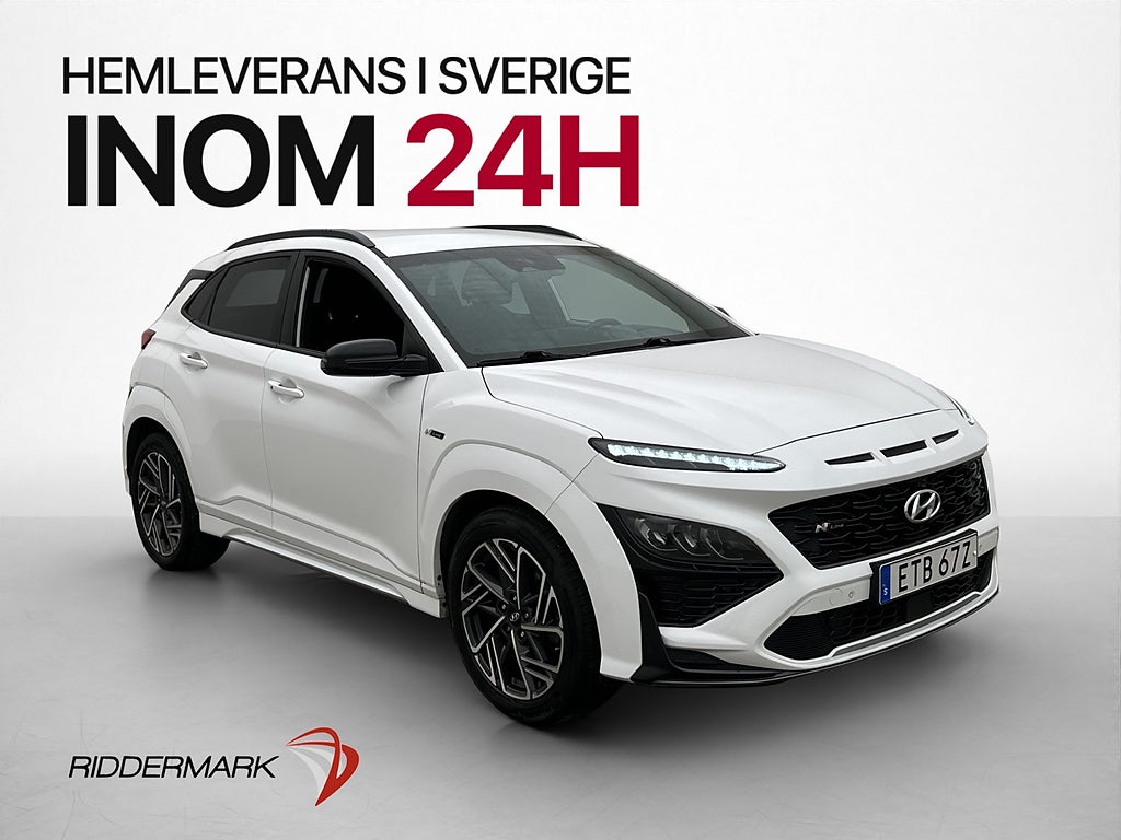 Hyundai Kona 1.6 198hk N-Line Kamera Drag HUD CarPlay Värm