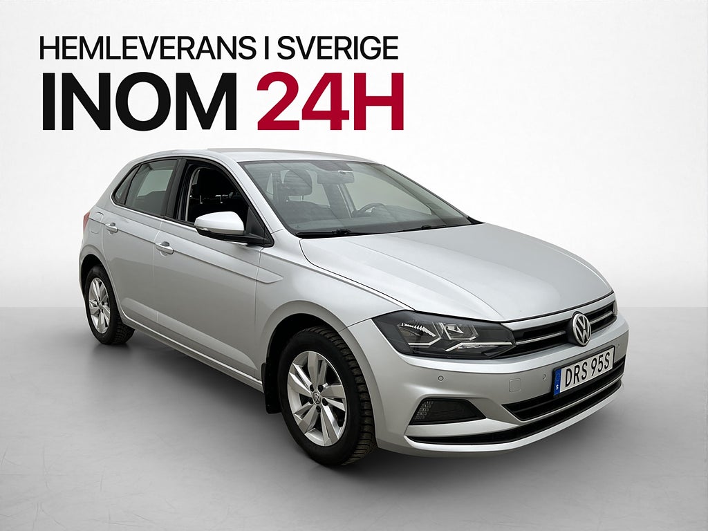 Volkswagen Polo 1.0 TSI P-sensorer CarPlay Bensin/Gas 90hk