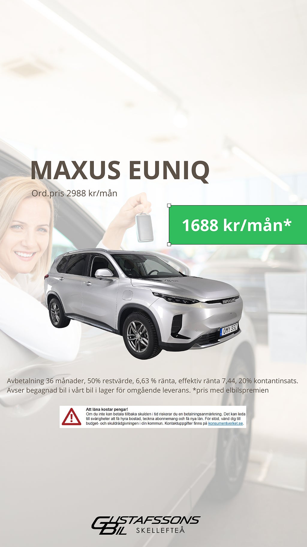 Maxus Euniq 6 70 kWh Vinterhjul