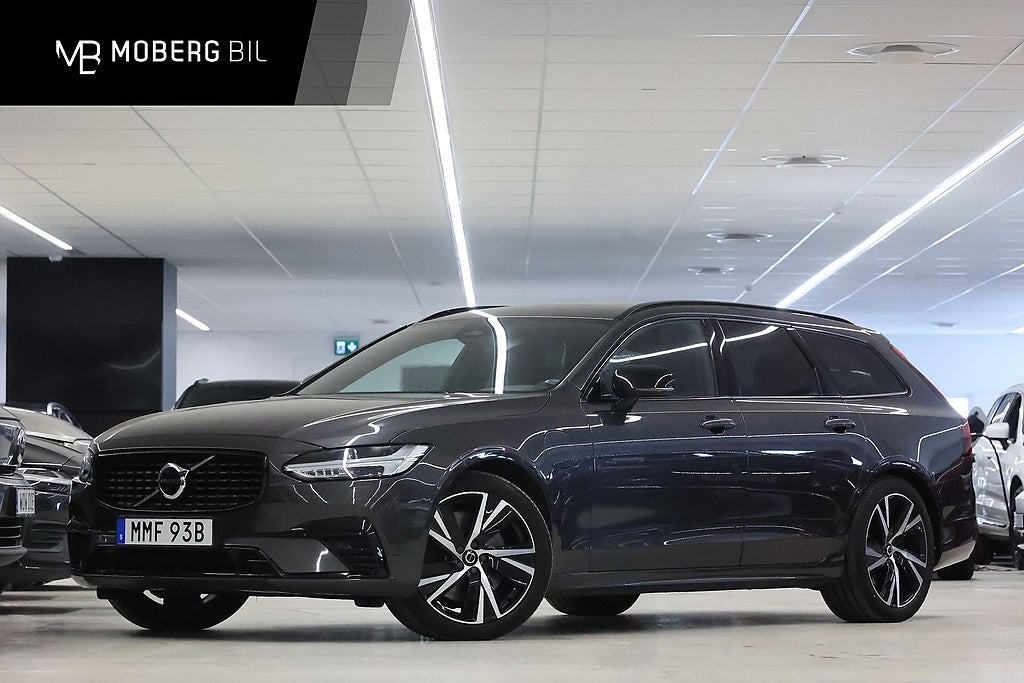 Volvo V90 Recharge T6 AWD 340hk R-Design H/K Pano Keyless B-Kamera
