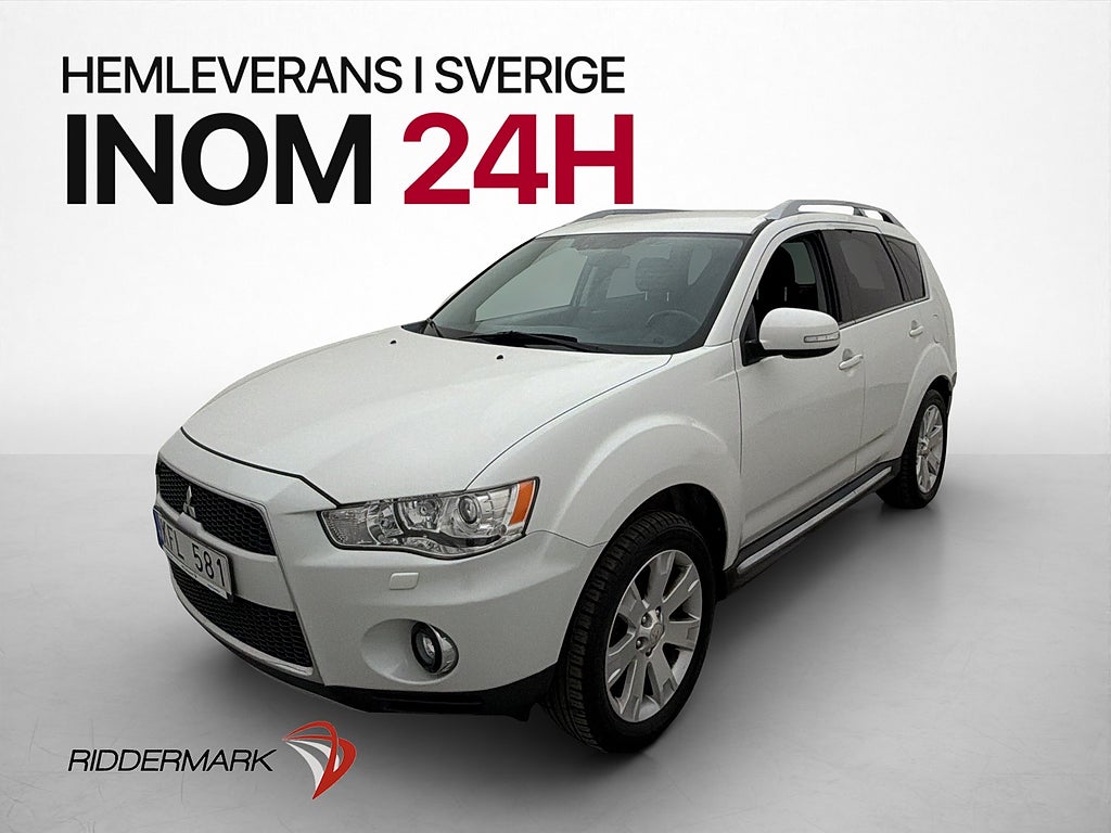 Mitsubishi Outlander 2.4 MIVEC AWD 170hk 7-Sits Drag Skinn