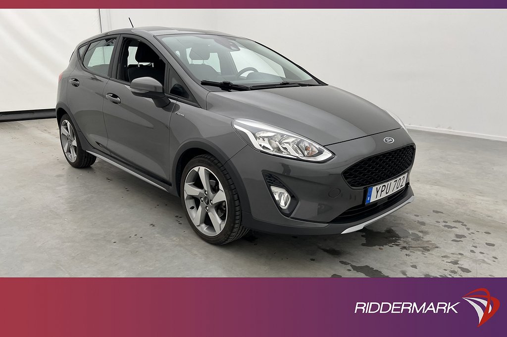 Ford Fiesta Active EcoBoost 100hk CarPlay Rattvärme Sensorer