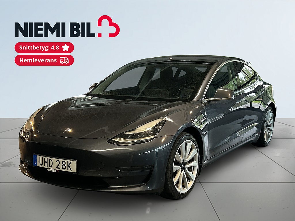 Tesla Model 3 Long Range AWD SoV/Autopilot/Skinnklädsel/Panoramatak
