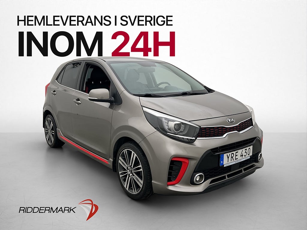 Kia Picanto 1.0 T-GDI 100hk GT-Line CarPlay Kamera Skinn