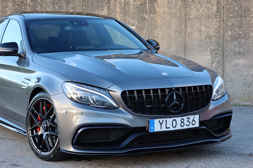 Mercedes-Benz C63 S AMG Speedshift MCT Pano 360° Burmester 600hk Sv-såld