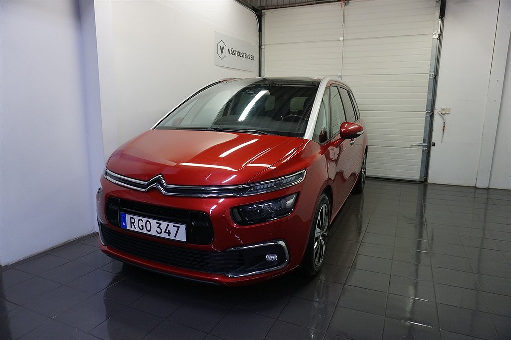 Citroën C4 Picasso Grand 1.2 e-THP EAT, 7-Sits, Navi, B-Kam, Pano 130hk