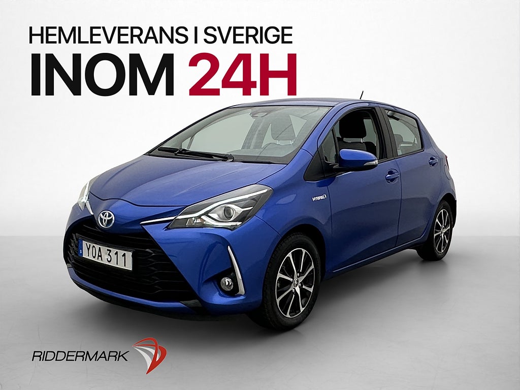Toyota Yaris Hybrid e-CVT 101hk 2 Brukare Backkamera Navi