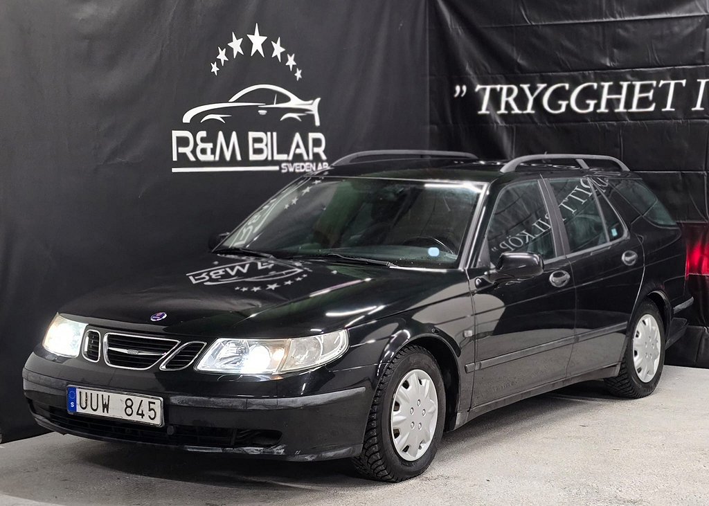 Saab 9-5 SportCombi, Få-ägare, Drag, 185HK, Ny Bes/Serv!!!