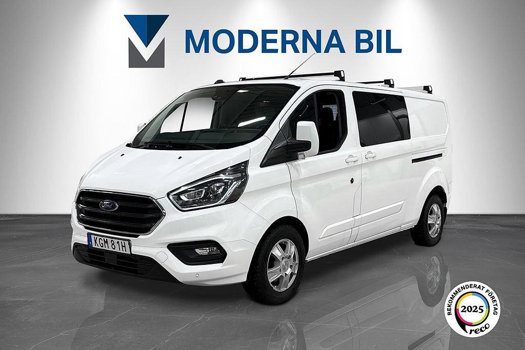Ford transit Custom 340 Crew Van 2.0 170hk Moms Drag D-värm B-kamera