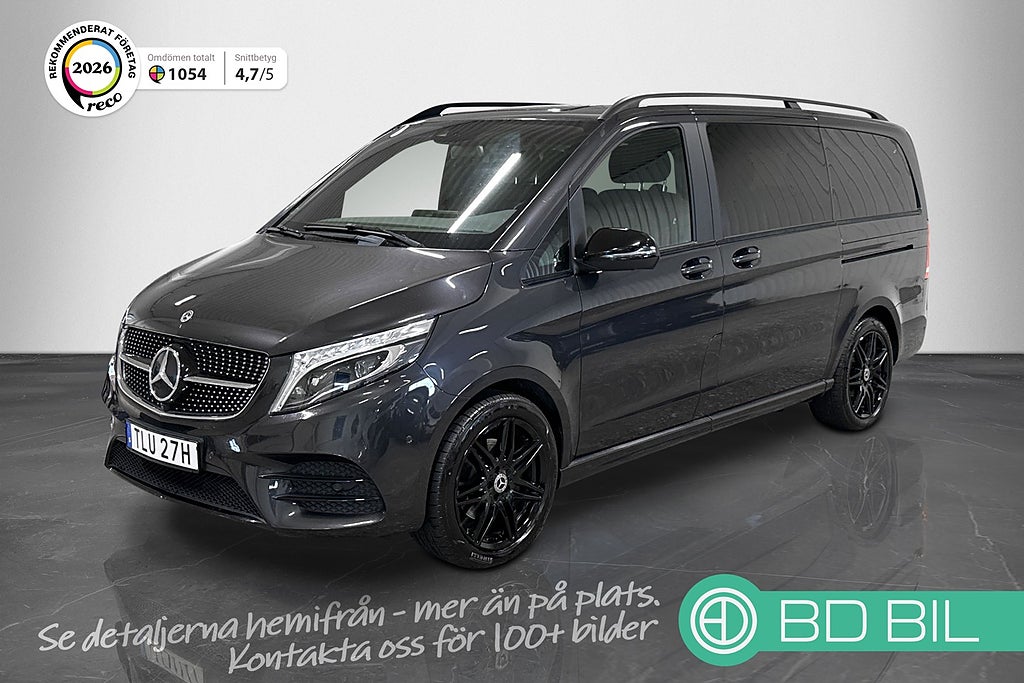 Mercedes-Benz V 300d 4Matic AMG Burmester El-Dörrar 360° Kamera Värmare