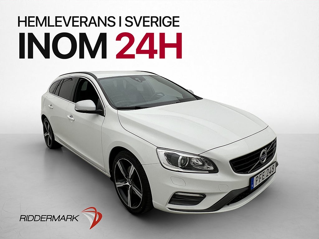 Volvo V60 D2 R-Design Sensorer Värmare Halvskinn Rattvärme
