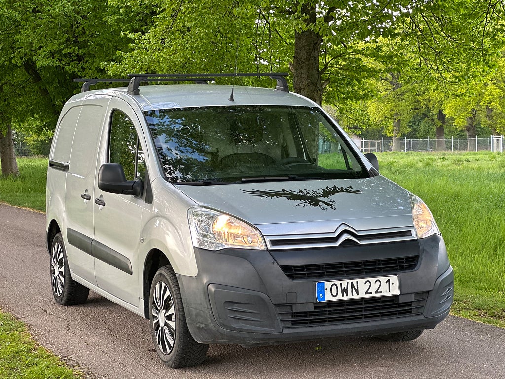 Citroën Berlingo 1,6 Increased Payload BlueHDI, Svensksåld,  Euro6 