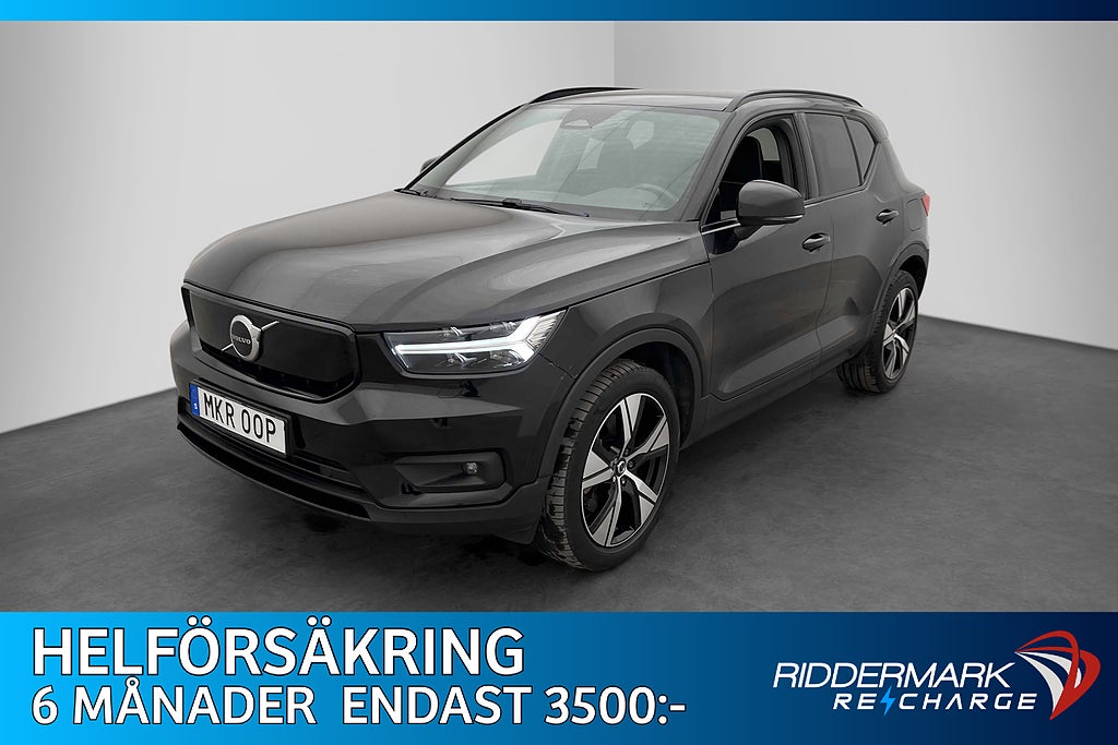 Volvo XC40 P8 AWD Recharge Dragkrok Kamera CarPlay MOMS