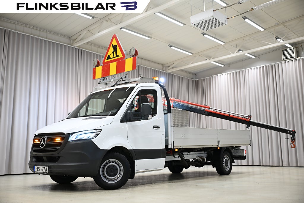 Mercedes-Benz Sprinter 316 L4 Automat|Flak|Kranbil|Maxilyft|3.5ton-dragvikt
