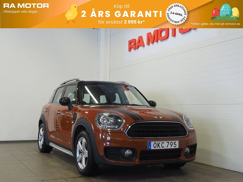 MINI Countryman Cooper ALL4 136hk Pepper Drag H/K Navi P-Sen Keyless 2017