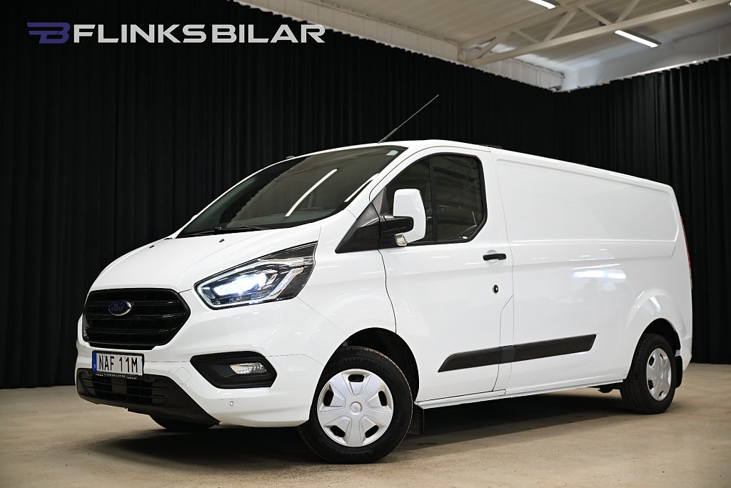 Ford transit Custom 130HK L2|Inredd|LED|Drag|Värmare|NyKamrem|Moms