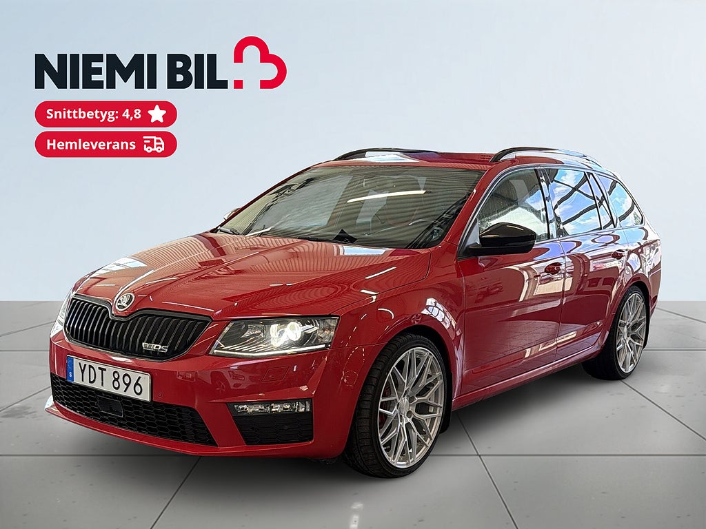 Skoda Octavia Kombi 2.0 TDI 4x4 RS S&V-hjul/Drag/Dvärm/Carplay/Skinn