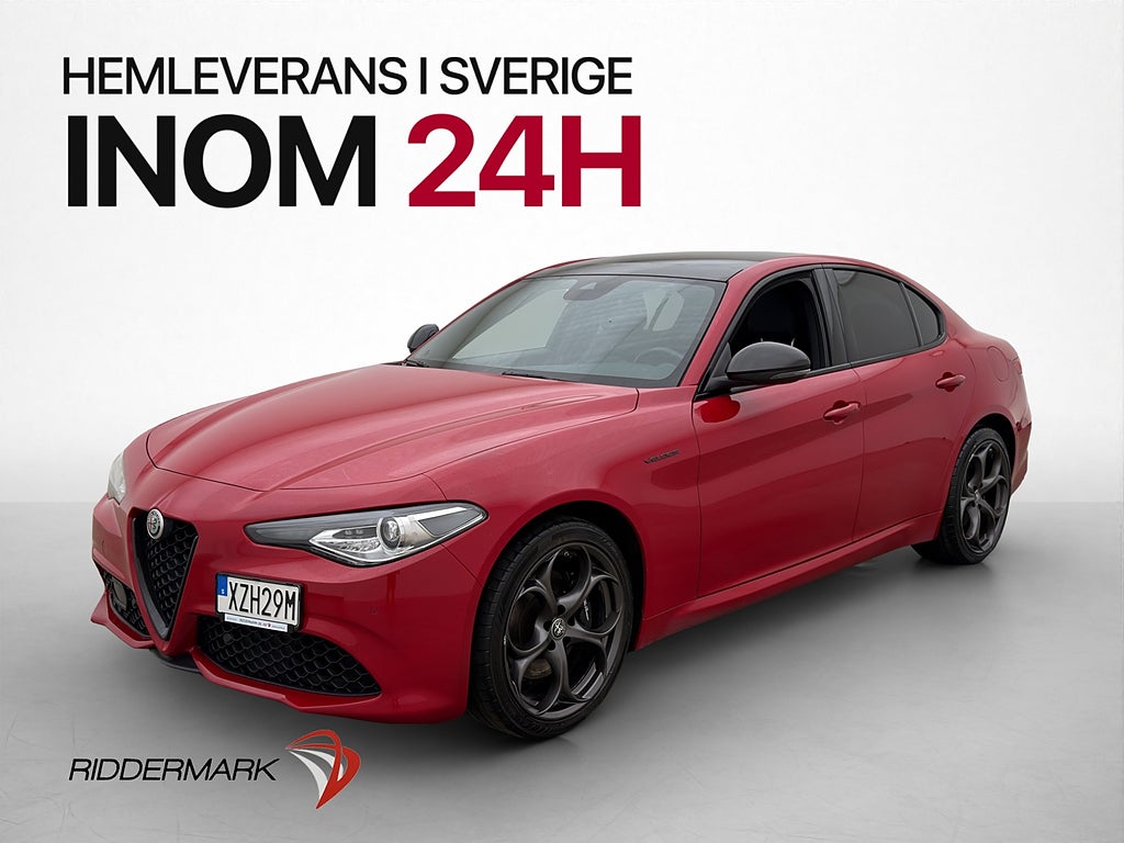 Alfa Romeo Giulia Q4 280hk Veloce Pano H/K Skinn En-brukare