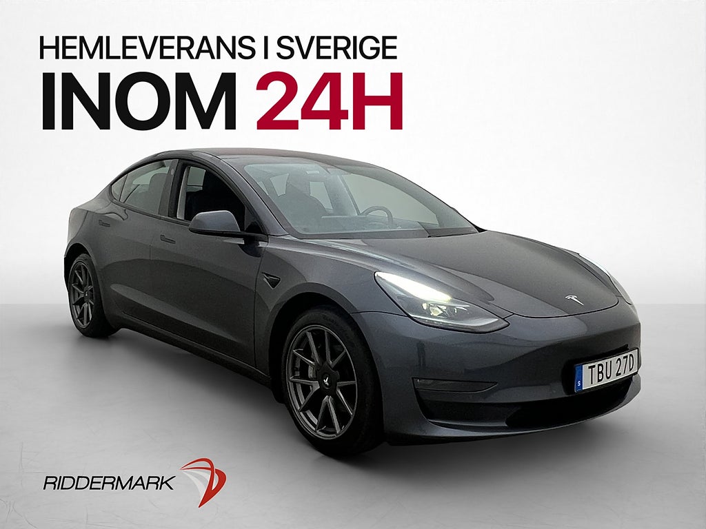 Tesla Model 3 Long Range AWD Svensksåld Panorama
