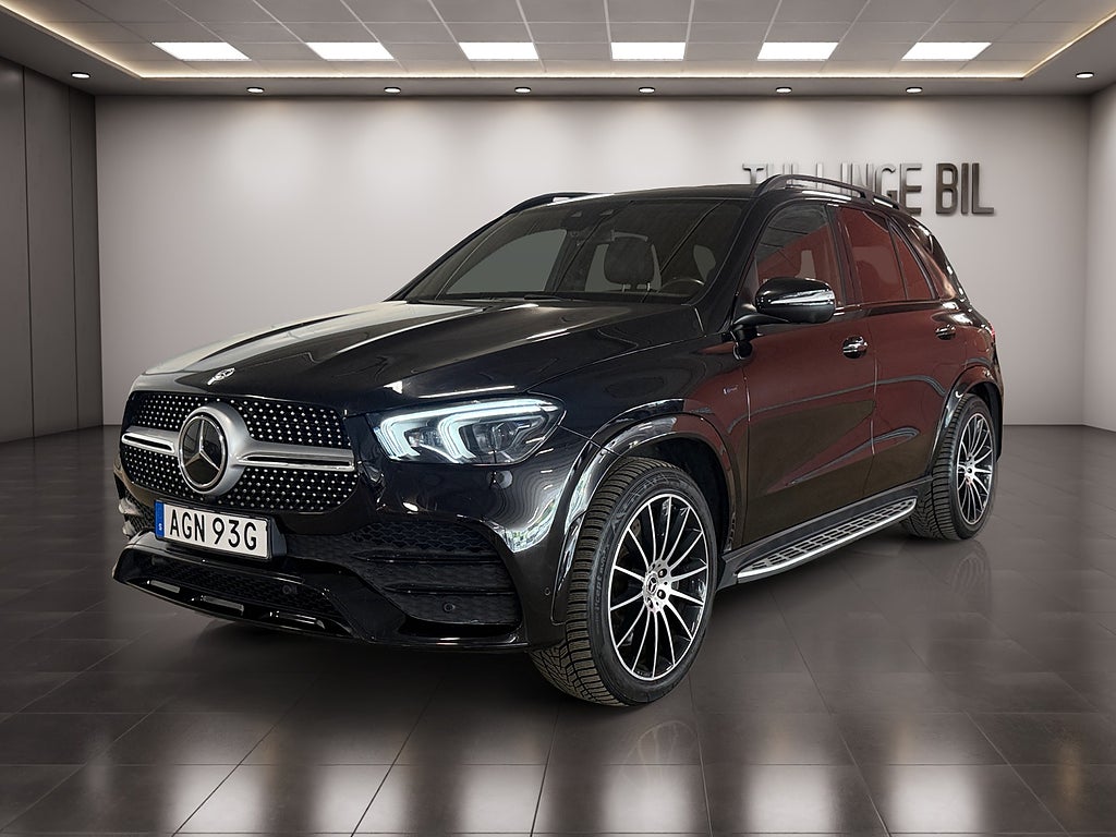 Mercedes-Benz GLE 350 de 4M 9G AMG Pano Burmester Luftfjädring 360° 21"