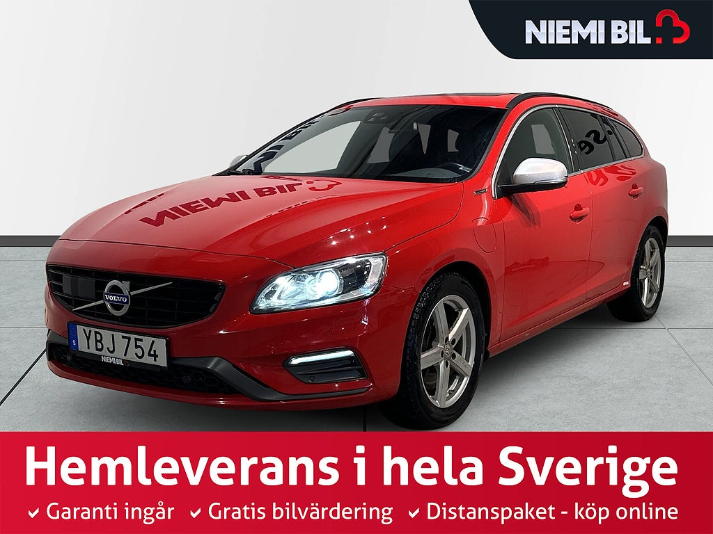Volvo V60 D5 Plug-in Hybrid AWD R-Design H/K Drag Pano Dvärm SoV