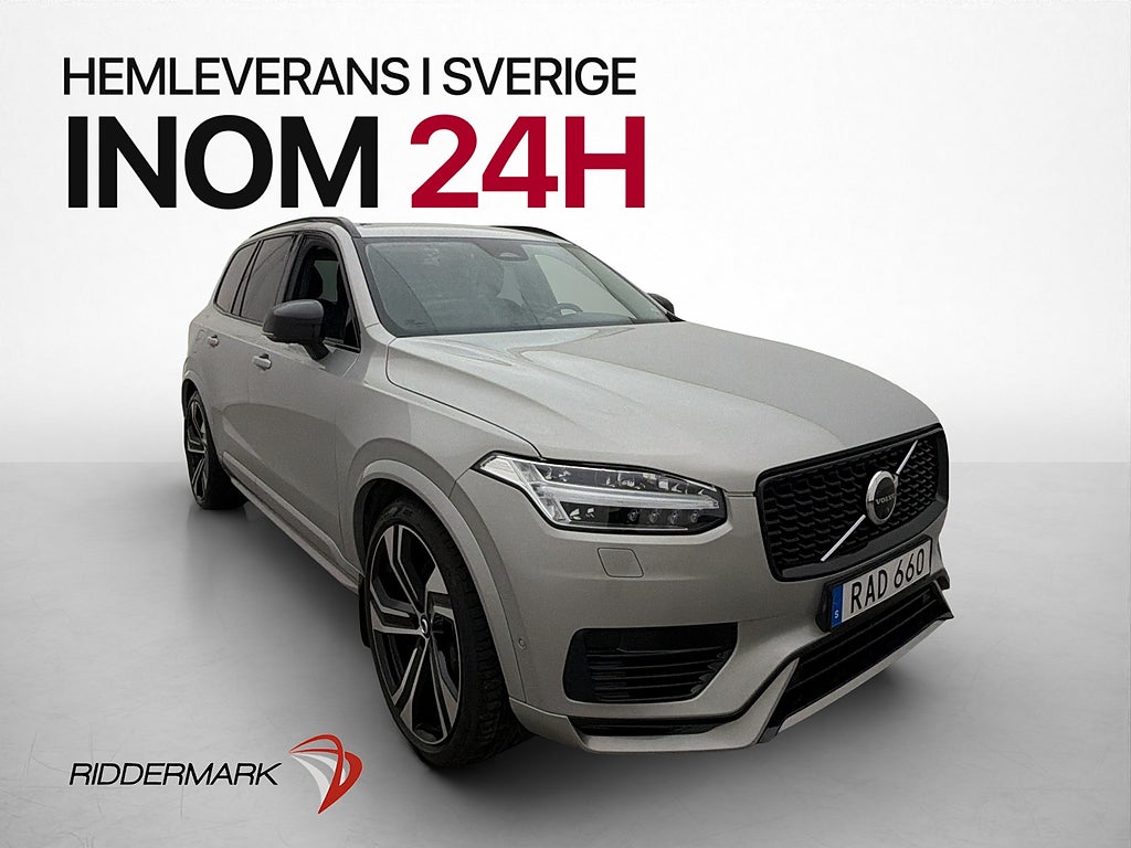 Volvo XC90 Recharge T8 Plus Dark 7-Sit B&W Luft Massage Drag