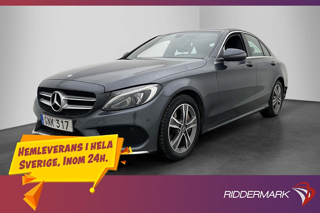 Mercedes-Benz C 250 d AMG Drag Läder Sensorer 0,44L/mil