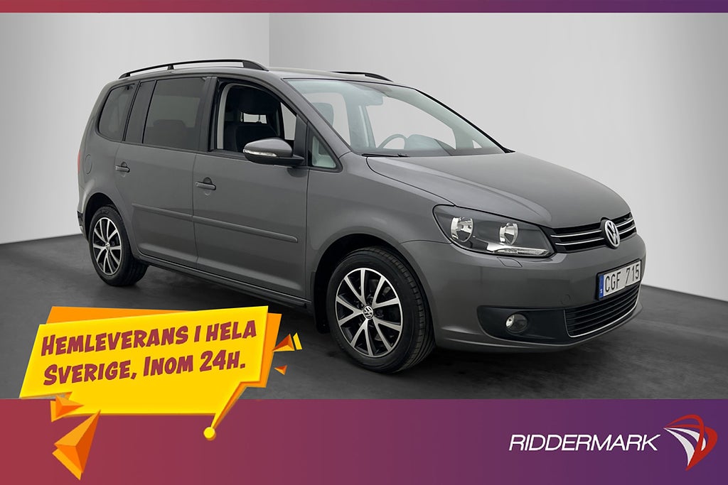 Volkswagen Touran TSI 140hk Masters 7-Sits Värmare Sensorer