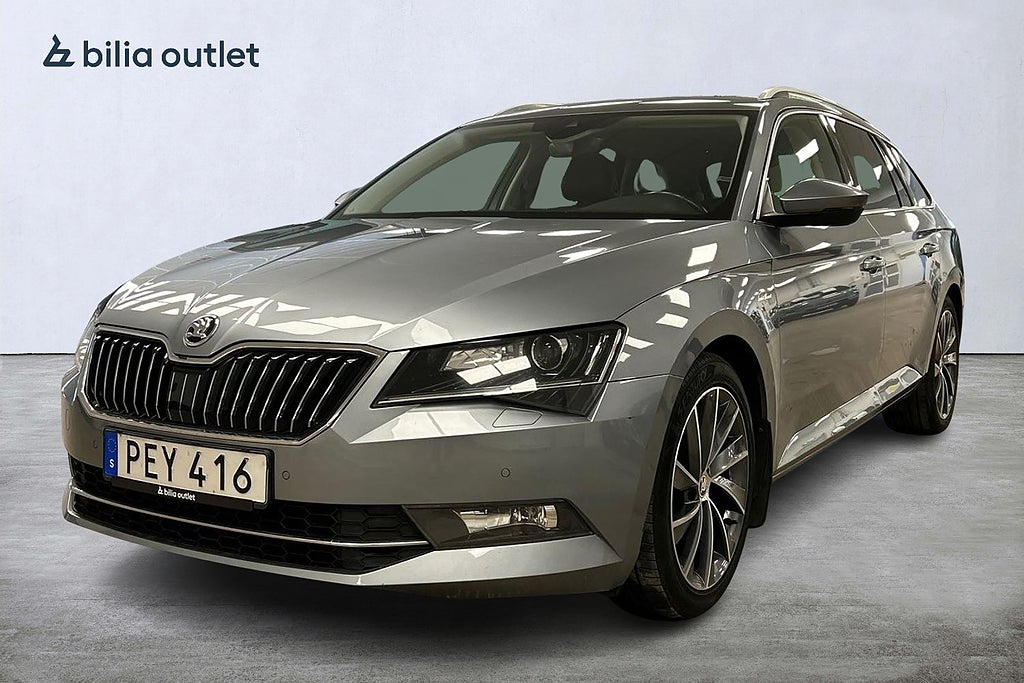 Skoda Superb Kombi 2.0 TDI L&K B-kam Drag Skinn Navi Canton Nybesikt