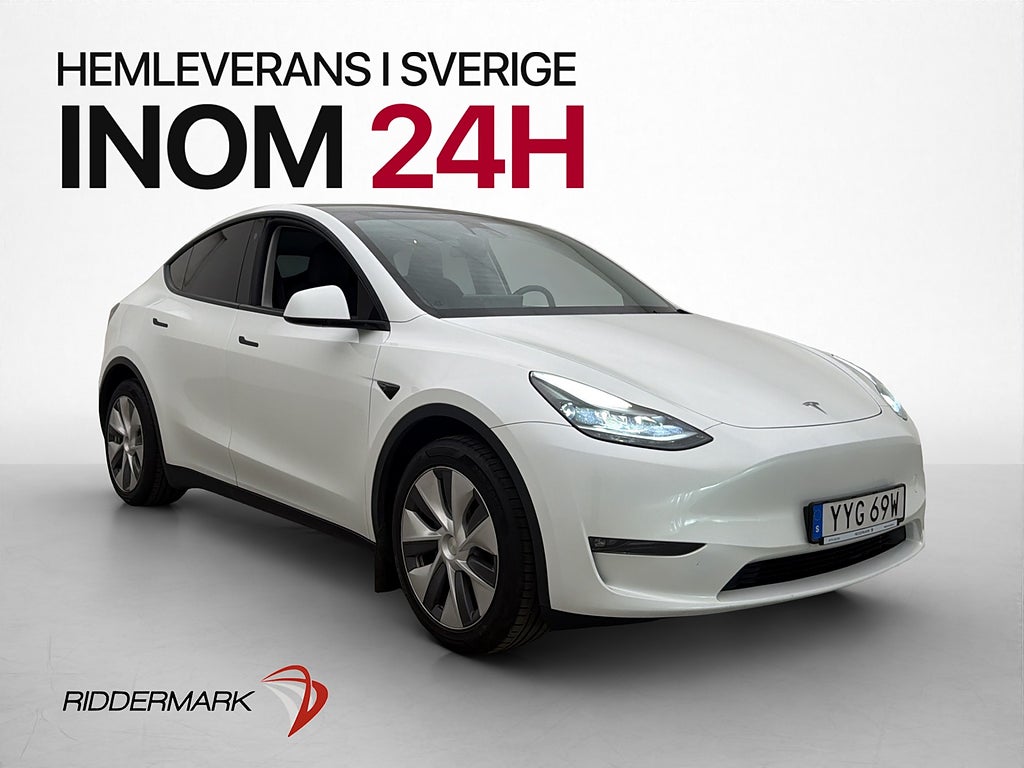 Tesla Model Y Long Range AWD 1 Brukare Värmare Drag Pano AP
